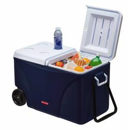 Rubbermaid 75 qt 5-Day Wheeled Ice Chest, Blue