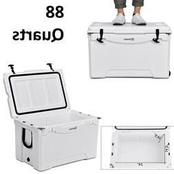 Ice Chest Portable With Wheel 80 Quart Capacity Travel Campi