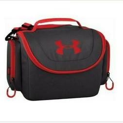 Insulated Lunch Bag With Strap 12 Cans Red Blue