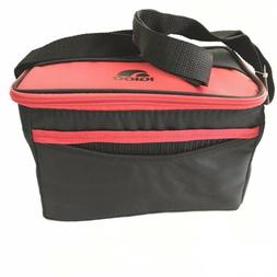 Lunch Bag Red Insulated Zipper 12 Can Capacity Adjustable St