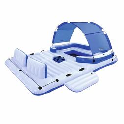 Z Tropical Breeze 6 Person Floating Island Pool Lake Raft Lo