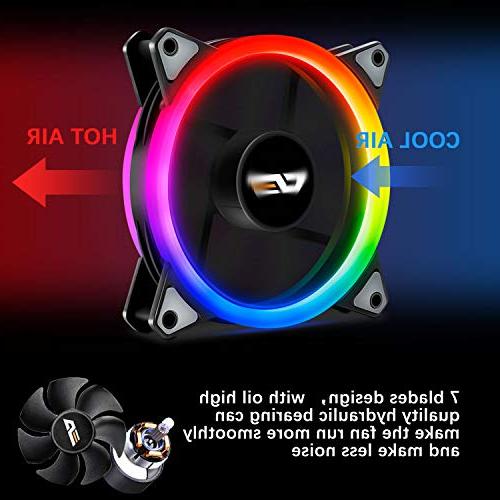 darkFlash Pro 3-Pack Addressable RGB LED Case Fan Aura Speed with