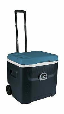 Igloo Max Cold Quantum 52 Quart Roller Cooler, Jet Carbon/Ic
