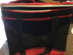 Bag Insulated Collapsible Cool Black Red - Adjust Strap