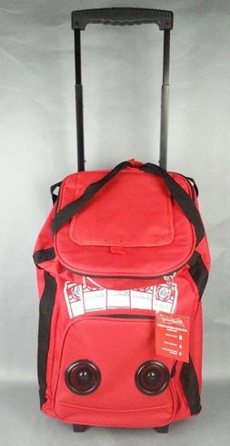 Bag On Wheels W/ Bluetooth Speakers Red