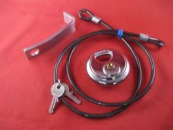 Heavy Cable, Lock And Bracket-fits Rtic,tundra,calcutta,griz