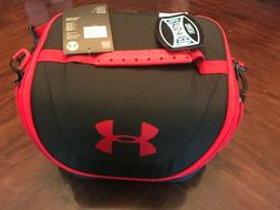 Insulated Lunch Bag With Strap 12 Cans Red Blue